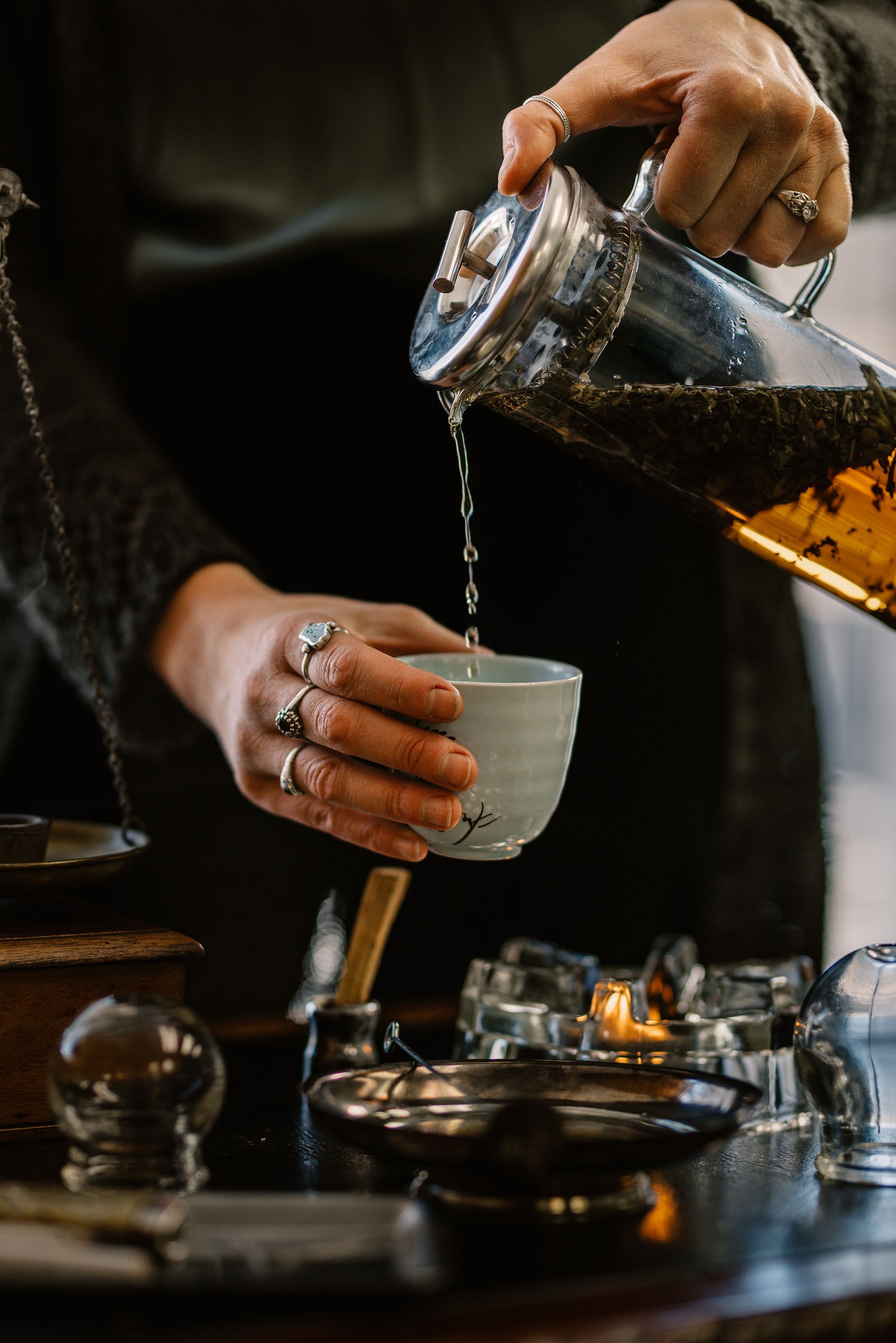 Elena with a patient during treatment